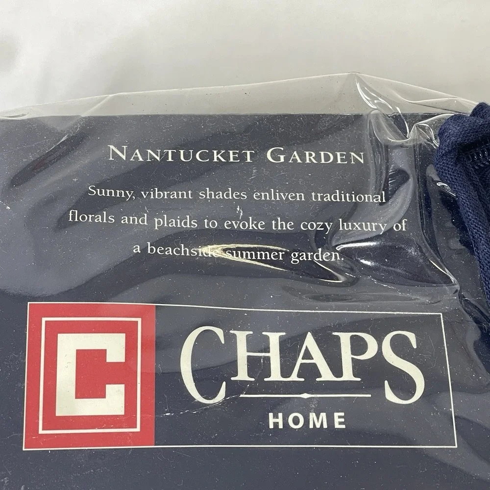 NEW Chaps Ralph Lauren Nantucket Garden Standard Pillow Sham Plaid‎ Discontinued